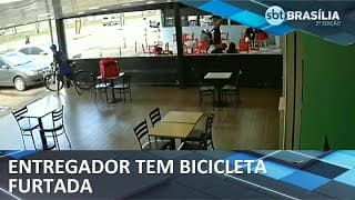 Bicicleta de entregador é furtada em restaurante  | SBT Brasília 2° Edição