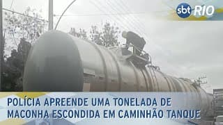Polícia apreende uma tonelada de maconha escondida em caminhão tanque
