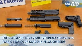 Polícia prende homem que importava armamento para o tráfico da Gardênia pelas Correios