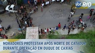 Moradores protestam após morte de catador durante operação em Duque de Caxias