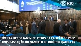 TRE faz recontagem de votos da eleição de 2022 após cassação do mandato de Rodrigo Bacellar