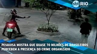 Pesquisa mostra que quase 70 milhões de brasileiros percebem a presença do crime organizado