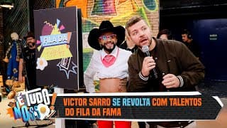 Victor Sarro se irrita com participante e DJ no Fila da Fama | É Tudo Nosso 28/06/24