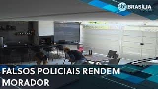 Homens vestidos com roupas falsas da polícia civil rendem homem na sua própria casa | SBT Brasília 2