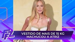 Marina Ruy Barbosa fica com braço roxo ao usar vestido de 15 kg | Fofocalizando 27/05/25