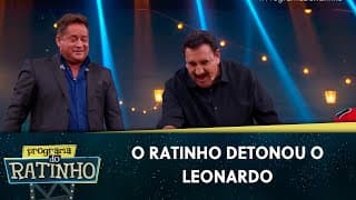 O Ratinho desafiou o Leonardo e levou a melhor | Programa Do Ratinho