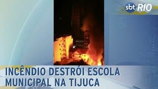 Incêndio destrói escola municipal na Tijuca