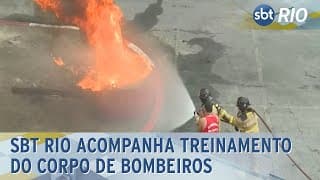 SBT Rio acompanha treinamento do Corpo de Bombeiros