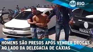 Homens são presos após vender drogas ao lado da delegacia de Caxias
