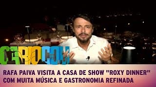 Rafa Paiva visita a casa de show "Roxy Dinner" com muita música e gastronomia refinada