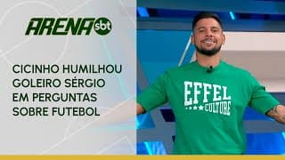 Cicinho HUMILHOU goleiro Sérgio em perguntas e respostas sobre futebol | Arena SBT (17/06/24)