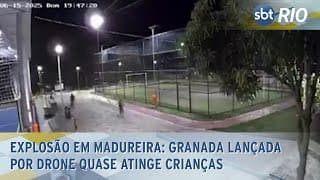 Explosão em Madureira: Granada lançada por drone quase atinge crianças