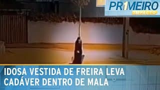 Idosa é flagrada carregando restos mortais de amiga em mala no Chile | Primeiro Impacto (15/04/24)