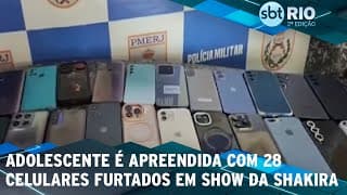 Adolescente é apreendida com 28 celulares furtados em show da Shakira