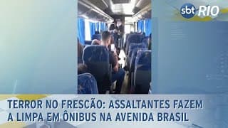 Terror no frescão: assaltantes fazem a limpa em ônibus na Avenida Brasil