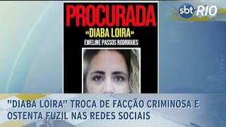 "Diaba loira" troca de facção criminosa e ostenta fuzil nas redes sociais