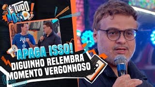 Diguinho relembra momento vergonhoso do The Noite no Apaga Esse Arquivo | É Tudo Nosso 09/08/24