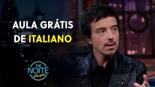 Cantor Diodato ensina expressões italianas para nosso elenco | The Noite (24/06/24)