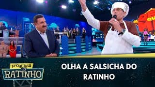 O Sérgio Mallandro mostrou a salsicha do Ratinho para todo mundo | Programa do Ratinho