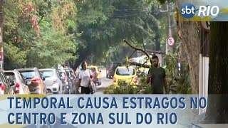 Temporal causa estragos no centro e zona sul do Rio de Janeiro