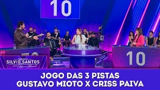 Jogo das 3 Pistas: Gustavo Mioto X Criss Paiva  | Programa Silvio Santos (14/09/25)