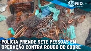 Polícia prende sete pessoas em operação contra roubo de cobre