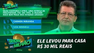 Após chutar resposta, participante perde R$ 40 mil reais | Show do Milhão PicPay (05/11/21)
