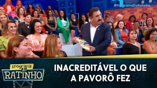 Pavorô rouba lanche de moça da plateia na cara dura | Programa do Ratinho