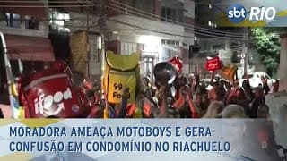 Moradora ameaça motoboys e gera confusão em condomínio no Riachuelo