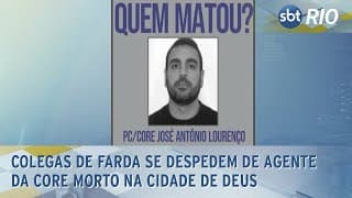 Colegas de farda se despedem de agente da CORE morto na Cidade de Deus
