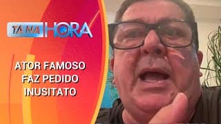 Stepan Nercessian faz pedido inusitado ao vivo