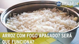 Testamos dica da internet para fazer arroz gastando menos gás | SBT Brasília