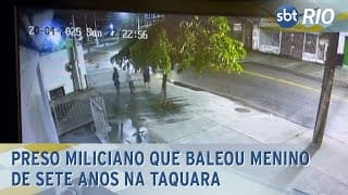 Preso miliciano que baleou menino de sete anos na Taquara