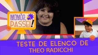 Theo Radicchi reage ao seu teste para a novela "A Caverna Encantada " | Mamãe, Passei!