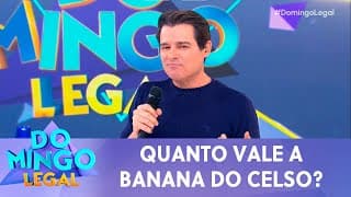 "Vou botar a banana pra cima, não sou besta", confessa Celso Portiolli | Domingo Legal (24/11/24)