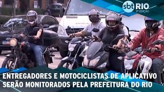 Entregadores e motociclistas de aplicativo serão monitorados pela prefeitura do Rio