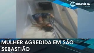 Mulher é agredida pelo companheiro dentro da própria casa em São Sebastião | SBT Brasília 2ª ed