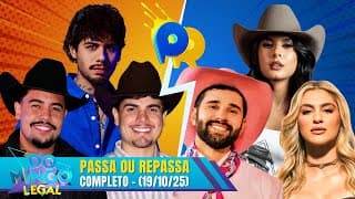 TIME ANA CASTELA X ZÉ FELIPE no Passa ou Repassa | Domingo Legal (19/10/25)