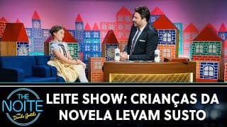 Leite Show: Danilo Gentili assusta crianças da novela "A Caverna Encantada" | The Noite (25/07/24)