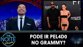 Esposa de Kenye West aparece sem roupa no Grammy 2025 | The Noite (04/03/24)