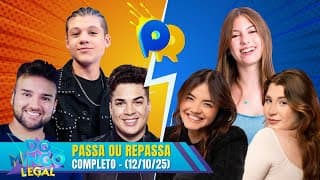 TIME LORENA QUEIROZ X TIME NICHOLAS TORRES no Passa ou Repassa | Domingo Legal (12/10/25)