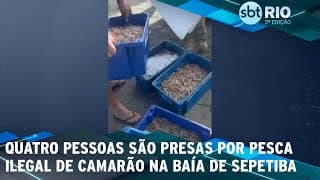 Quatro pessoas são presas por pesca ilegal de camarão na Baía de Sepetiba