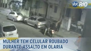 Mulher tem celular roubado durante assalto em Olaria