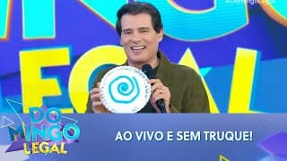 Celso prova ao vivo que a torta do Passa ou Repassa não cai! | Domingo Legal (23/11/25)