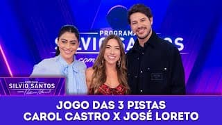 Jogo das 3 Pistas: José Loreto X Carol Castro  | Programa Silvio Santos (13/07/25)