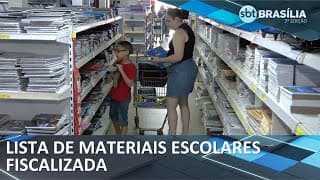 Listas de materiais escolares serão fiscalizadas pelo PROCON-DF | SBT Brasília 2° Edição