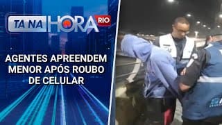 Porta fechada para o crime: agentes apreendem menor após roubo de celular