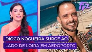 EXCLUSIVO! Diogo Nogueira é flagrado com loira misteriosa durante embarque | Fofocalizando