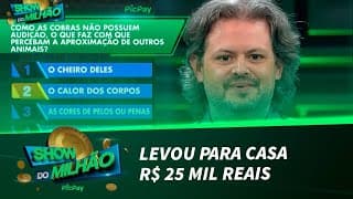 Participante perde R$ 100 mil reais após chutar reposta | Show do Milhão PicPay (26/11/21)