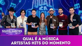 Qual é a Música com artistas do topo das paradas de sucesso | Programa Silvio Santos (16/02/25)